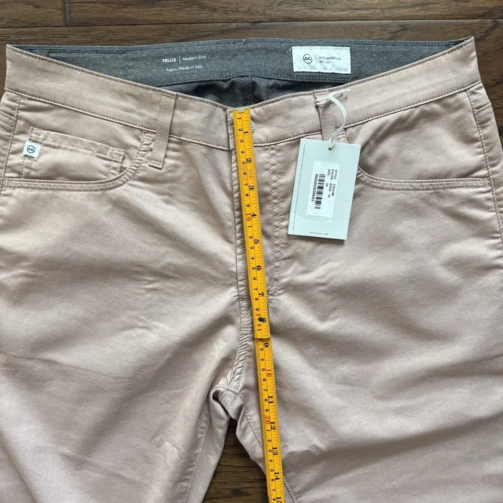 NWT AG Jeans Tellis Modern Slim 34x34 Airluxe Performance Rose Dust 1783CMP